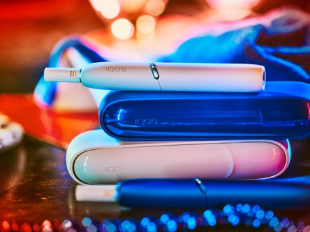 A white IQOS device.