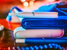 A white IQOS device.